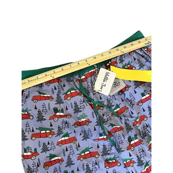 Matilda Jane Adult Christmas Lounge Pants Red Car Pajama Pants Unisex Large NWT - Picture 4 of 9